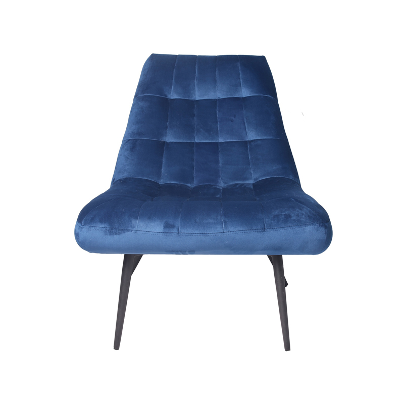 Sillón sin brazos moderno azul de felpa estupenda AH-0035 con patrón copetudo rectangular