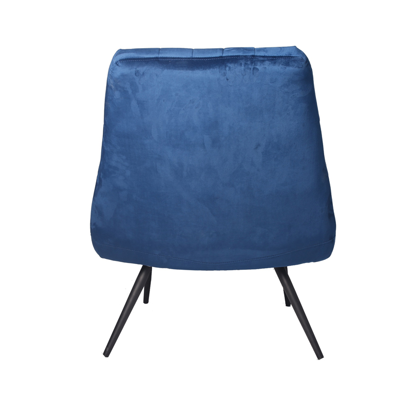 Sillón sin brazos moderno azul de felpa estupenda AH-0035 con patrón copetudo rectangular