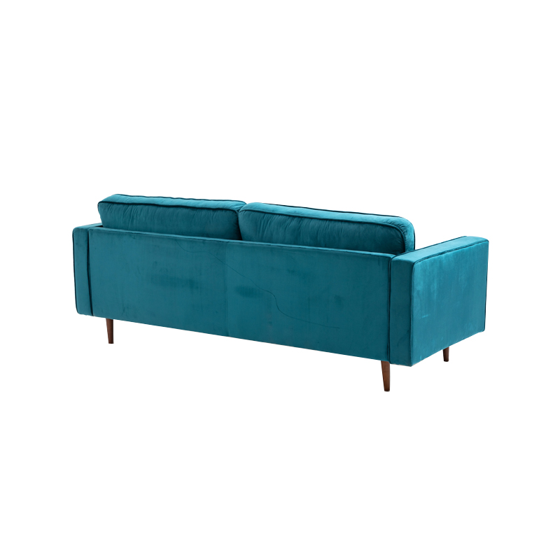 AH-0210 Sofá Lawson clásico contemporáneo con almohadas cilíndricas