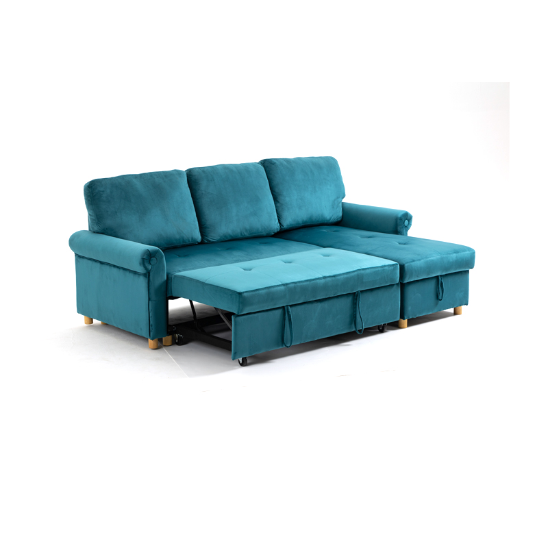 AH-0213 Sofá esquinero con chaise de almacenamiento grande y sofá cama convertible extraíble