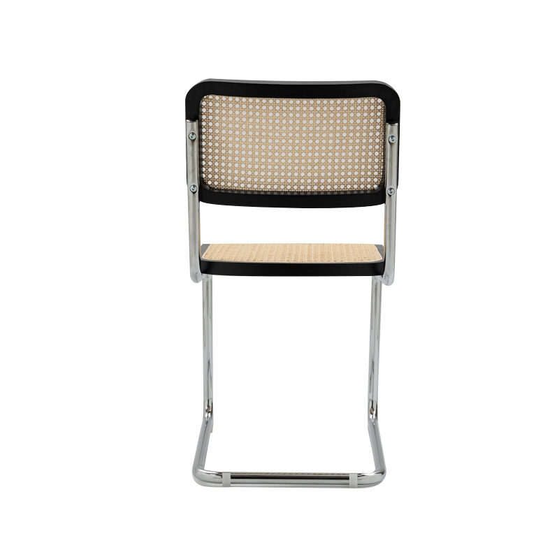 AH-2039 Silla clásica de tejido de mimbre flexible, multiusos, transpirable, de acero tubular doblado