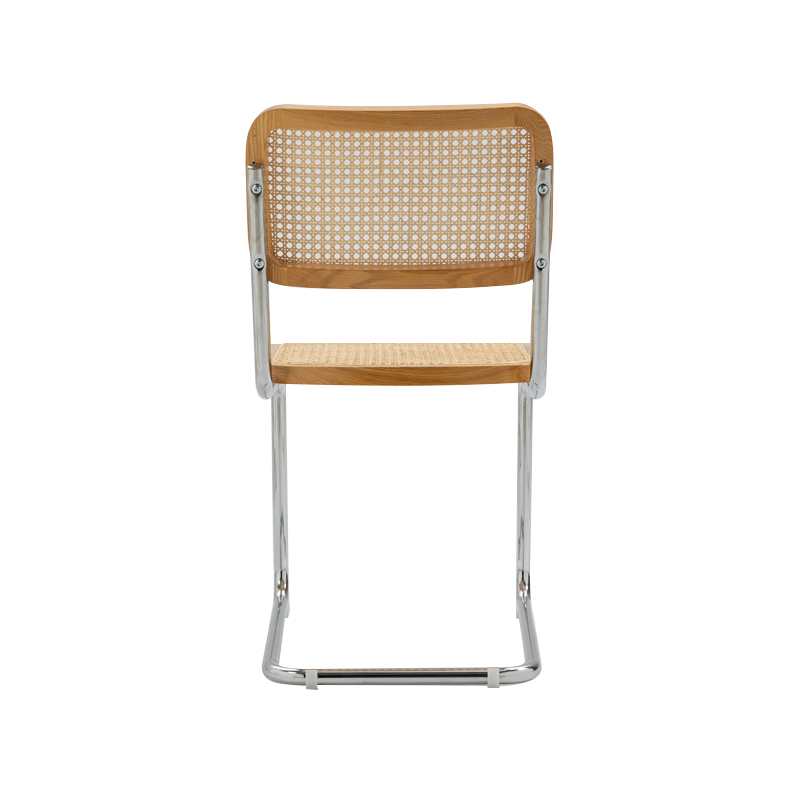 AH-2039 Silla clásica de tejido de mimbre flexible, multiusos, transpirable, de acero tubular doblado